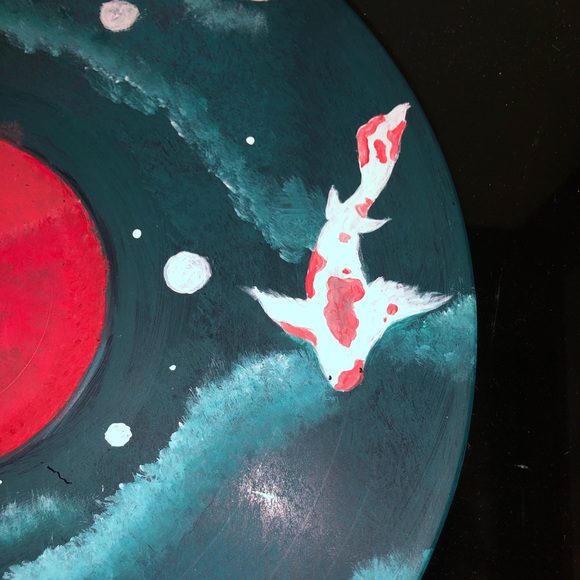 😺Hand-Painted Vinyl Record😺 - Picture 2 of 3